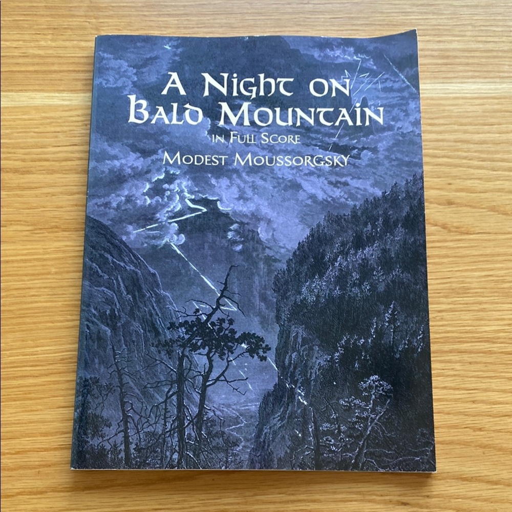A NIGHT ON BALD MOUNTAIN in Full Score by Modest Moussorgsky Music Score